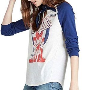 Lucky Brand The Who Birdcage 3/4 sleeve baseball T